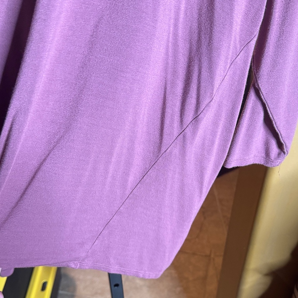 Soma Mauve Drop Sleeve High Low Tunic Top Size Medium - Picture 5 of 6